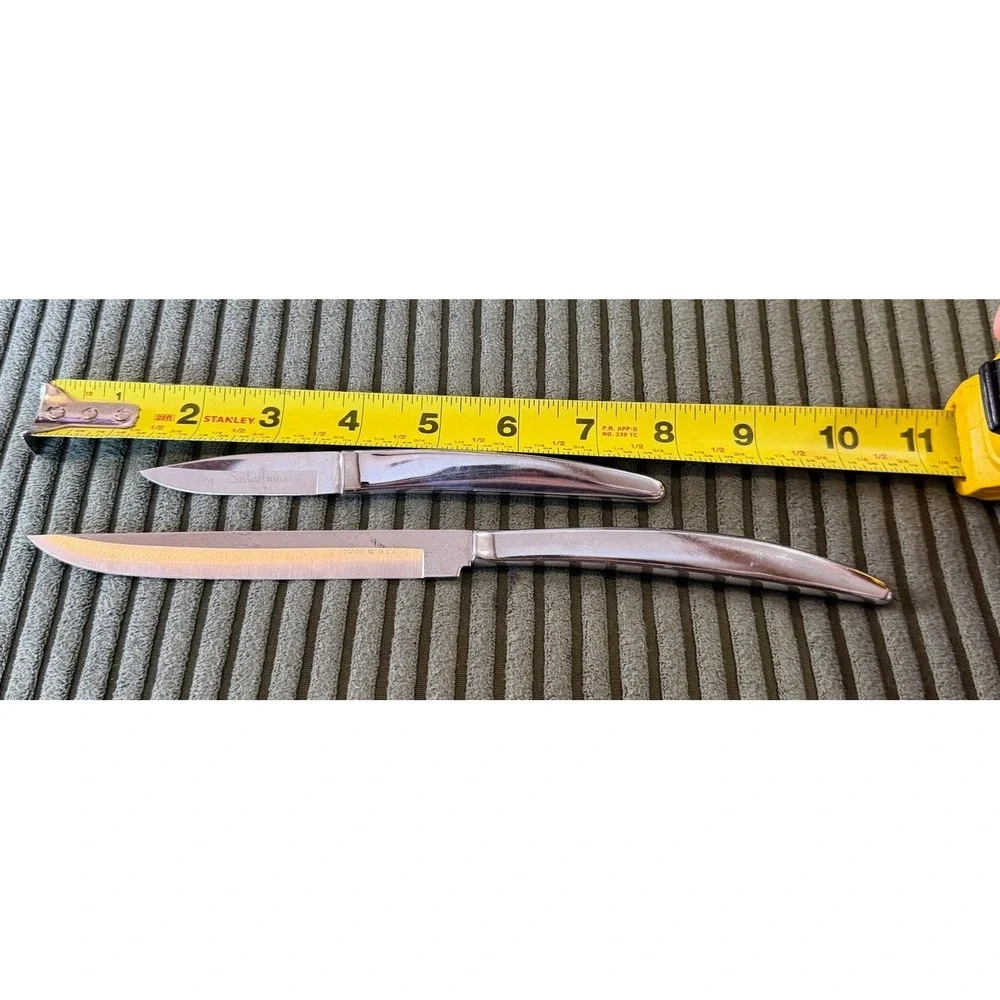 Saladmaster 401 402 Steak Knives Set Stainless Steel Made‎ in USA